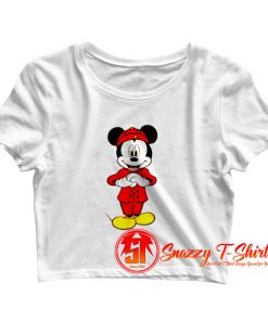 Funny Disney Mickey Mouse Lunar New Year Crop Top Shirt