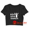 Funny Halloween Boner Ghost Crop Top Shirt