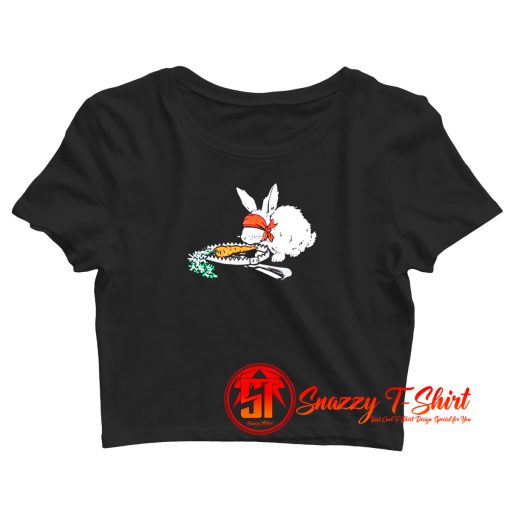 Funny Heritage Bunny Trap Crop Top Shirt