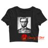 Funny Hipster Abraham Lincoln Crop Top Shirt