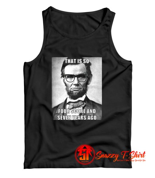 Funny Hipster Abraham Lincoln Tank Top