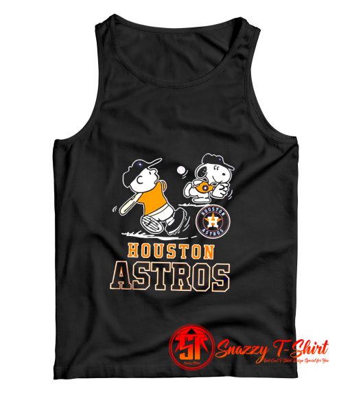 Funny Houston Charlie And Snoopy Baseball Tank Top