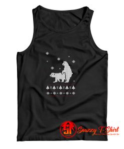 Funny Humping Polar Bears Ugly Christmas Tank Top