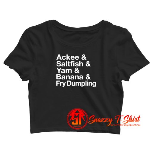 Funny Jamaican Heritage Crop Top Shirt