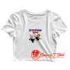 Funny Joe Biden Kick Donald Trump 2020 Cartoon Crop Top Shirt