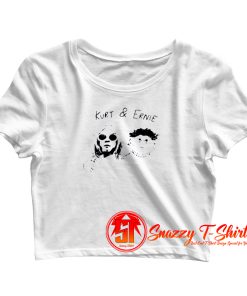 Funny Kurt Cobain And Ernie Unisex Crop Top Shirt