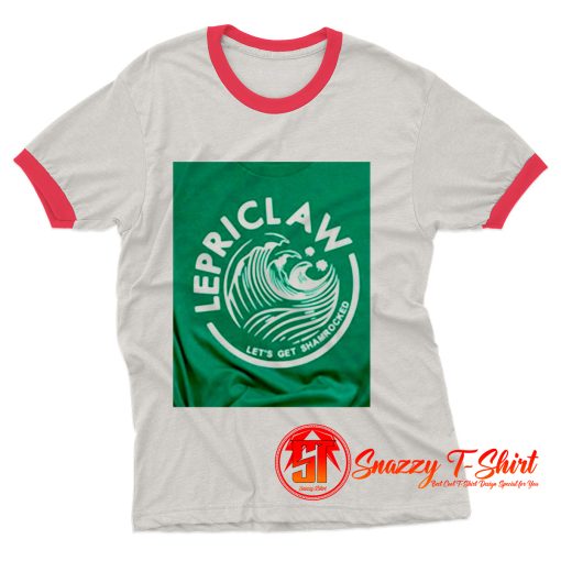 Funny Lepriclaw Saint Patricks Ringer Tee