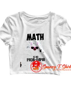 Funny Llama Math Teacher Math Crop Top Shirt