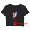 Funny Meowie Cat David Bowie Parody Crop Top Shirt