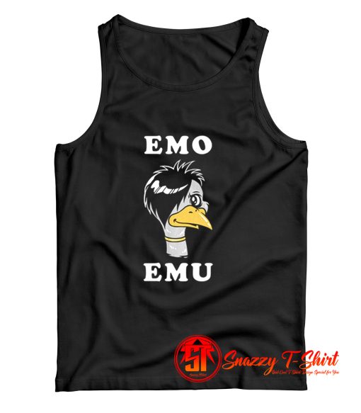 Funny Metal Goth Emu Bird Tank Top