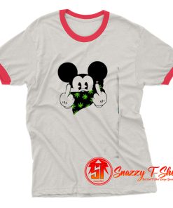 Funny Mickey Mouse Thug Life Vest Ringer Tee