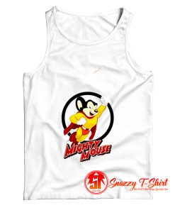 Funny Mighty Mouse Superhero Tank Top