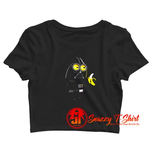 Funny Minion Lord Vader Crop Top Shirt