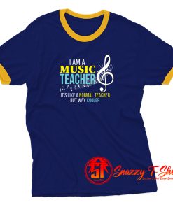 Funny Music Teacher Ringer Tee