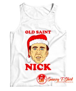 Funny Old Saint Nick Santa Christmas Tank Top