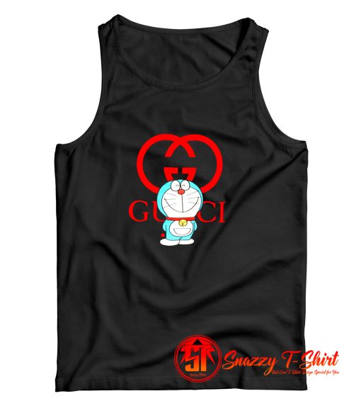 Funny Parody Doraemon x Gucci Tank Top