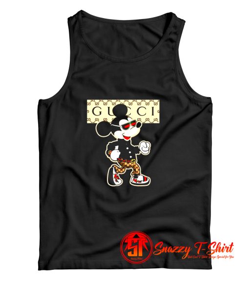 Funny Parody Gucci Mickey Mouse Tank Top