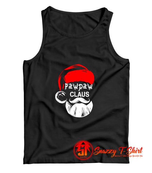 Funny Pawpaw Claus Christmas Grandpa Tank Top