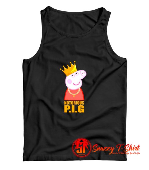 Funny Peppa Pig The Notorious Biggie Tank Top