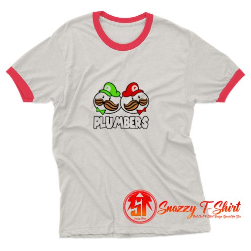 Funny Plumbers Parody Ringer Tee