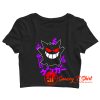 Funny Pokemon Gengar Kanji Crop Top Shirt