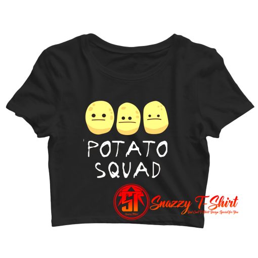 Funny Potato Squad Crop Top Shirt