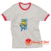 Funny Ren and Stimpy Powdered Toast Man Ringer Tee