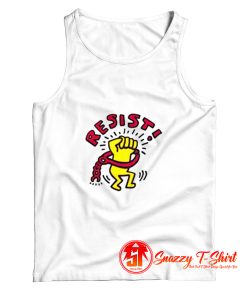 Funny Resist 80s Keith Haring Tank Top