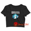 Funny Rickvana Parody Rick and Morty Crop Top Shirt