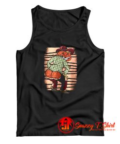 Funny Scarecrow Pumpkin Tank Top