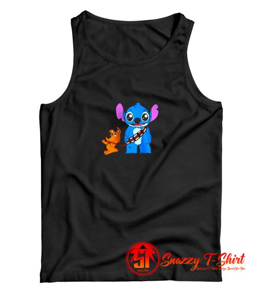 Funny Scooby Doo and Stitch Friend Tank Top