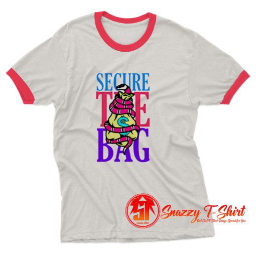 Funny Secure The Bag Money Ringer Tee