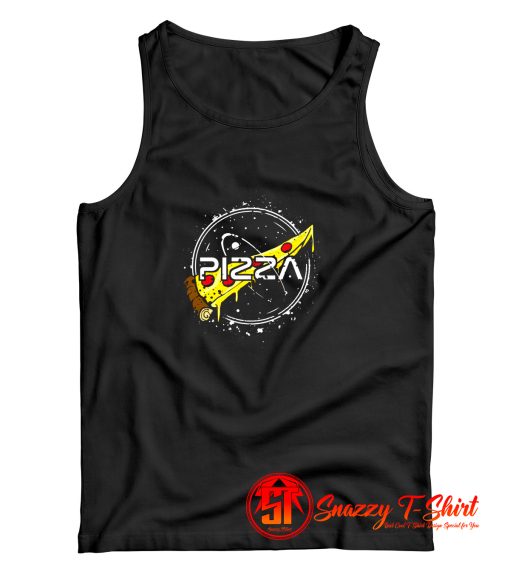 Funny Slice Of Pizza Nasa Parody Tank Top