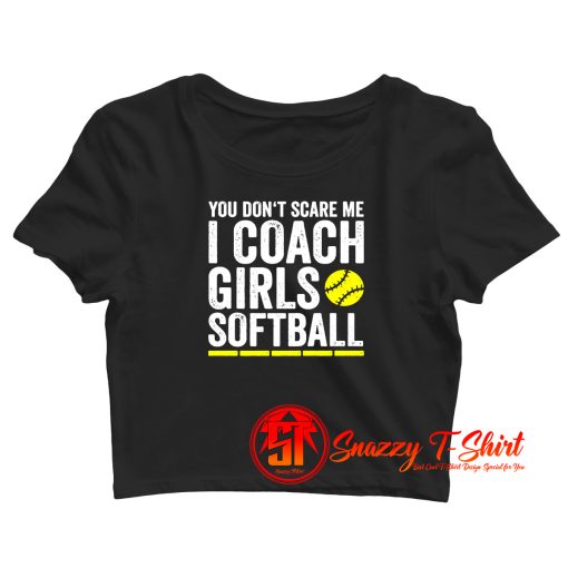 Funny Softball Coach Crop Top Shirt