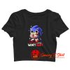 Funny Sonic One More Coffee Wont Hurt Crop Top Shirt