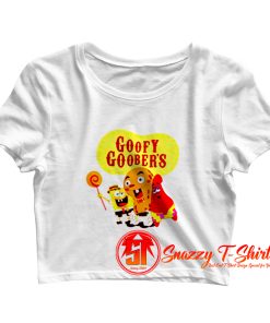 Funny SpongeBob SquarePants Goofy Goobers Crop Top Shirt