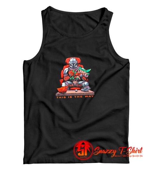 Funny Star Wars The Mandalorian Art Tank Top