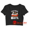 Funny Stay Home and Listen to Music BTS Crop Top Shirt