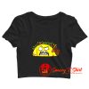 Funny Tacos Zombie Face Scary Halloween Crop Top Shirt