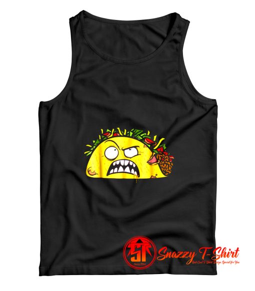 Funny Tacos Zombie Face Scary Halloween Tank Top