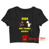 Funny Thanksgiving – 2020 Give Thanks Anyway Crop Top Shirt