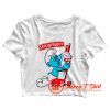 Funny The Smurfs parody Smurfnoff Crop Top Shirt