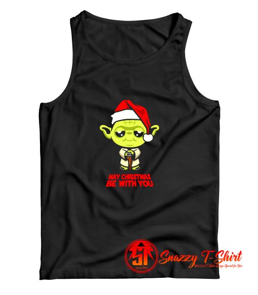 Funny Yoda May Christmas be with you Tank Top