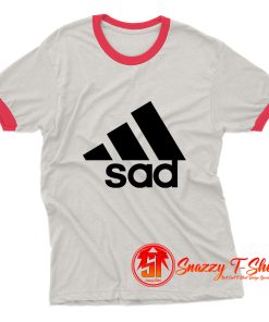 Funny sad Ringer Tee