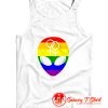 Gay Pride Flag Alien Tank Top