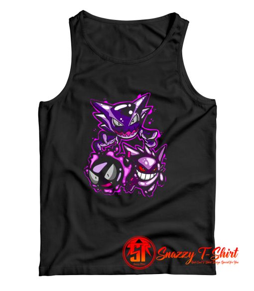 Gengar Ghastly and Huanter Tank Top