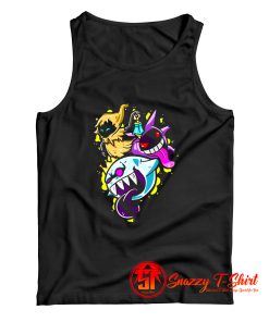 Gengar Poe and King Boo a Night of Fear Tank Top