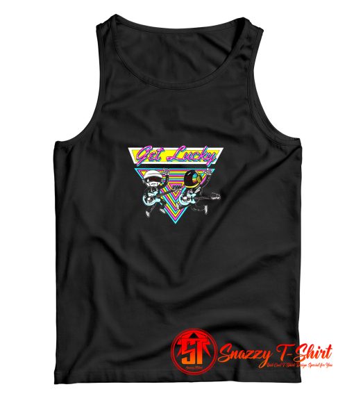 Get Lucky Robot Daft Punk Retro Electronic Tank Top