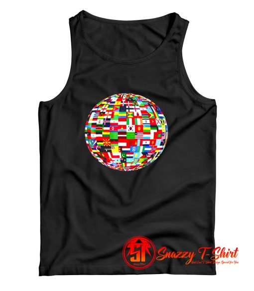 Globe Flag Map Tank Top