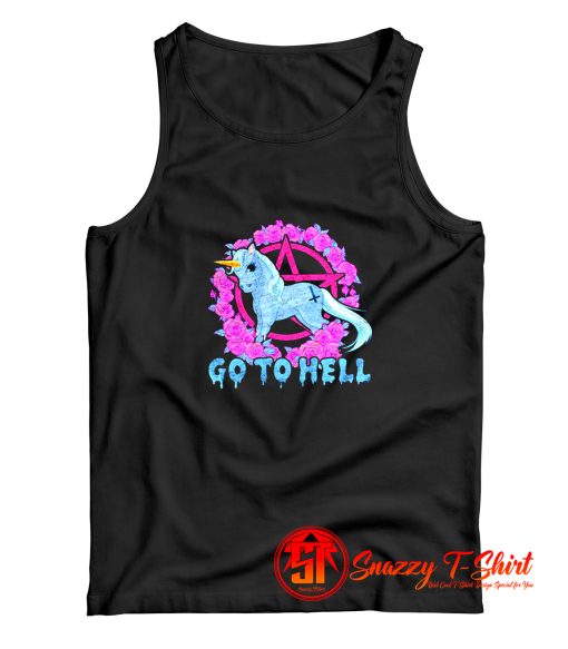 Go To Hell Unicorn Tank Top